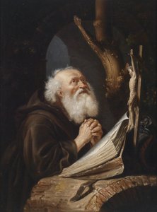 A Praying Hermit by Peeter Gijsels